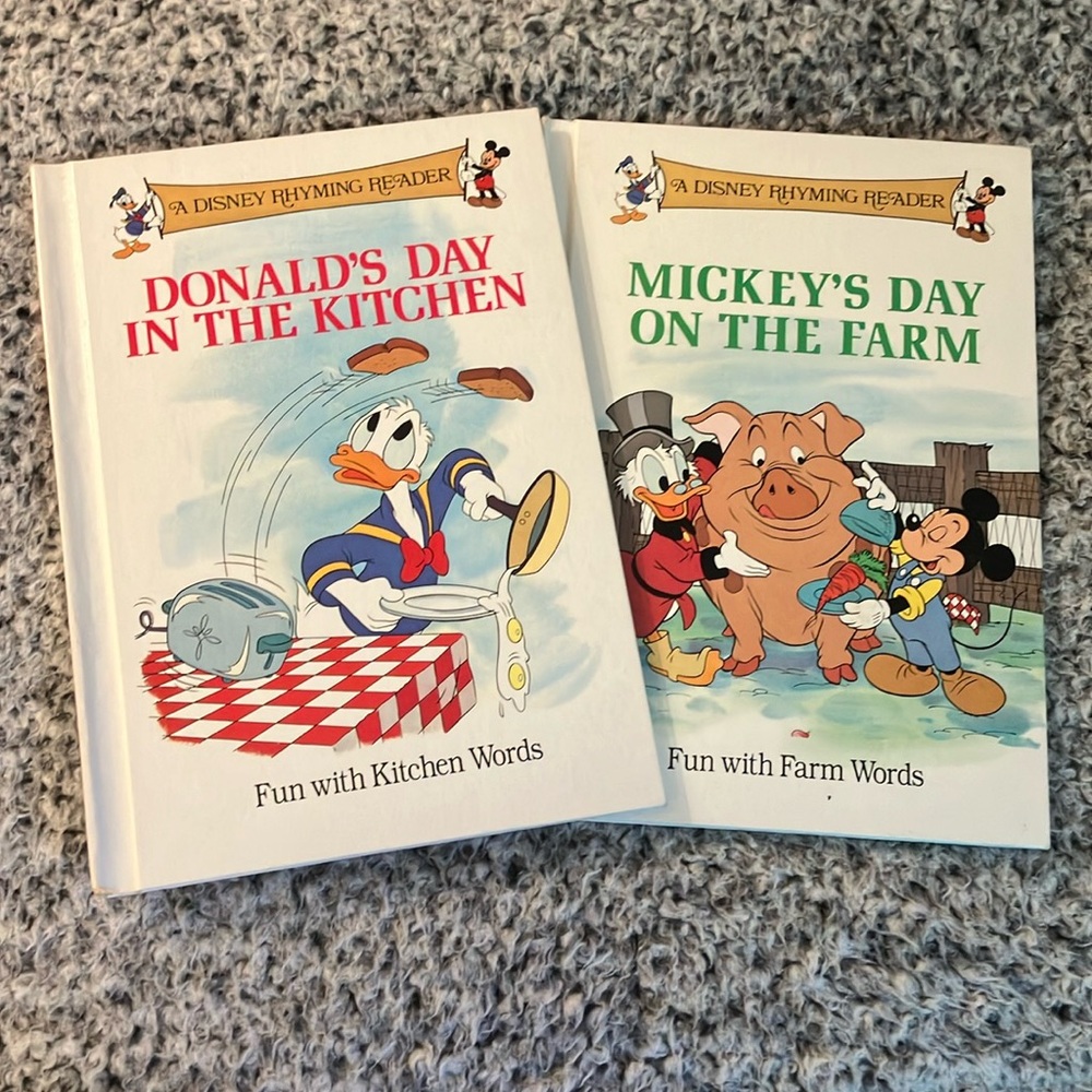 Vintage  Disney Rhyming Reader Book Set
